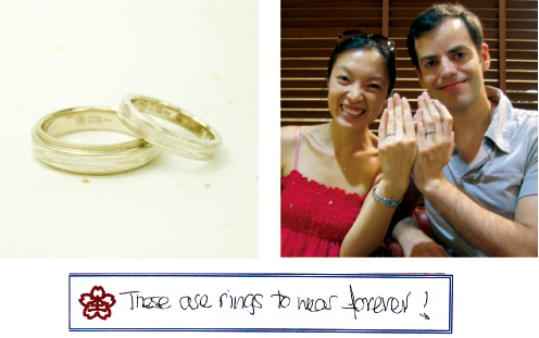  What makes you decide to order your wedding rings with MOKUMEGANEYA