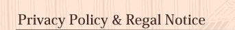 Privacy Policy & Regal Notice