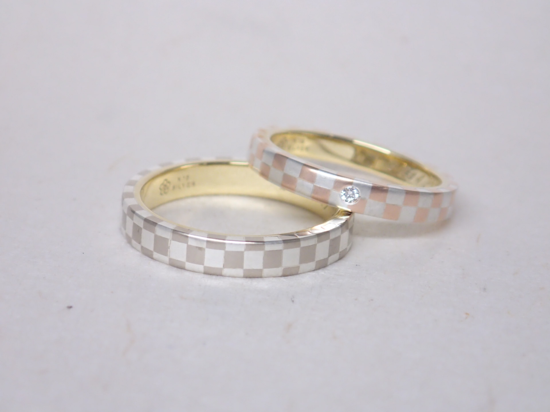 木目金の結婚指輪をオーダーメイドいただきました 宮城県 亮太様 春菜 