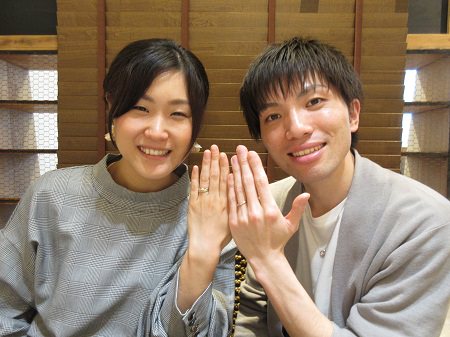 19042501木目金の婚約指輪と木目金の結婚指輪_003.JPG