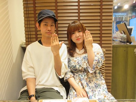 19060902木目金の結婚指輪と婚約指輪_D003.JPG