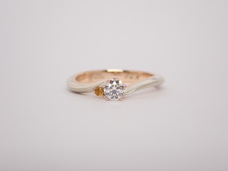 230601木目金の婚約指輪　結婚指輪WK003-1.jpg