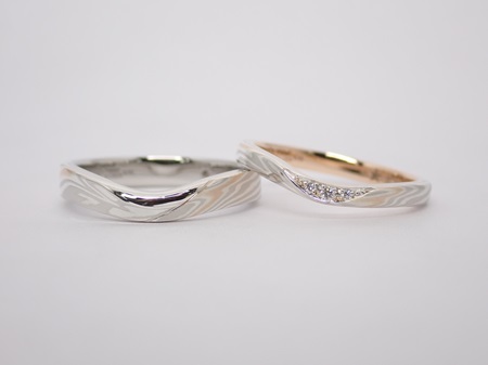24021702木目金の婚約指輪結婚指輪U005.JPG
