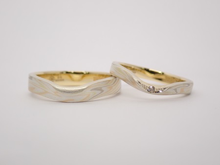 【お値下げ】木目金屋リング【18金×SV】【約18.5号】 結婚指輪【木目金V字】 | 杢目金屋 お客様の声(32,000件