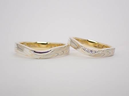 ★杢目金屋★マリッジリング ペア 結婚指輪 K18 SV 世界に一つだけのペアリングを作ることが出来ました。東京都 K.I