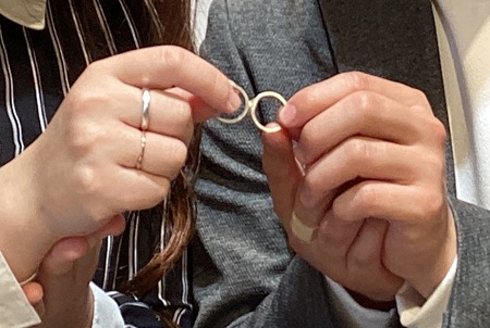 25050602木目金の婚約指輪・結婚指輪R001.JPG