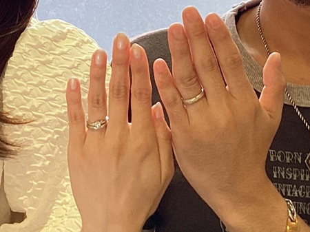25072001木目金のご婚約指輪・ご結婚指輪N003.JPG