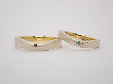 25083001木目金のご婚約指輪・ご結婚指輪N003.JPG
