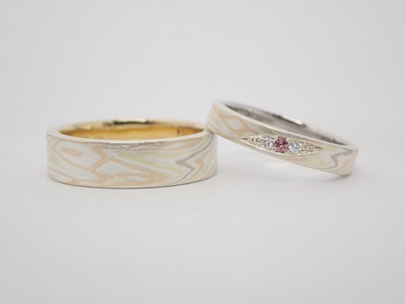 25101806木目金の結婚指輪H002.JPG
