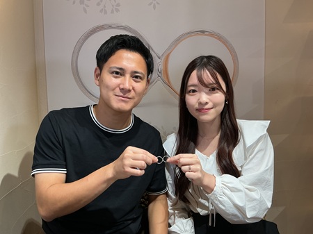 婚約指輪・結婚指輪【桜あわせ】 | 杢目金屋 お客様の声(34,000件