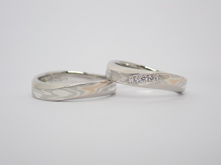 ★杢目金屋★ 恋風 ダイヤモンド マリッジリング 結婚指輪 ゴールド シルバー 杢目金屋 マリッジリング 杢目金屋 恋風