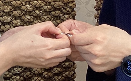 結婚指輪【雪銀花】オーダーメイド事例｜和のオーダーメイド結婚指輪