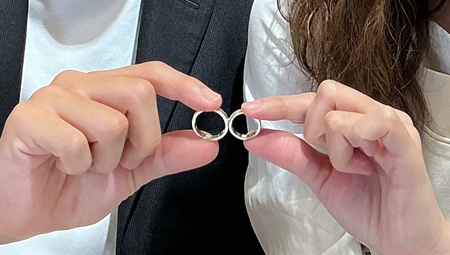 結婚指輪【雪銀花】オーダーメイド事例｜和のオーダーメイド結婚指輪