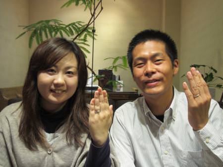 12110301木目金の婚約指輪と結婚指輪_心斎橋店001.JPG