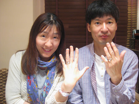 13051101木目金の婚約指輪と結婚指輪＿Y001.JPG