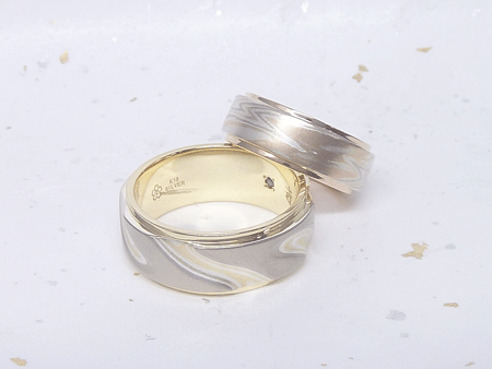 14021601グリ彫りと寄金細工の結婚指輪Z＿002.gif