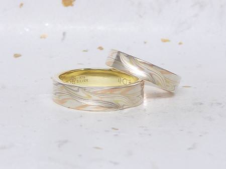 木目金の結婚指輪をオーダーメイドいただきました 愛知県 真也様 弥生 