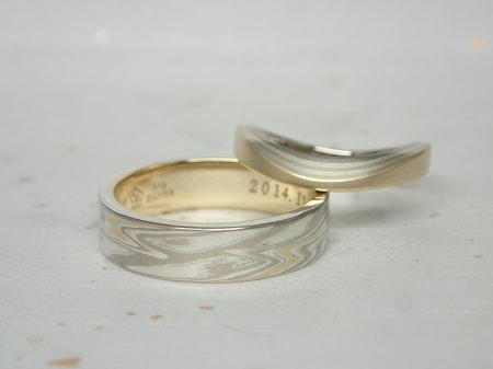 15011801木目金・グリ彫りの結婚指輪_Y002.JPG