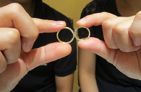 17082001木目金の結婚指輪ーＧ001.JPG
