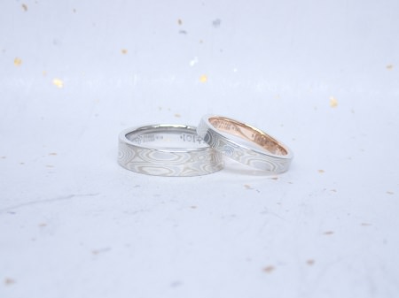 17082701木目金の婚約指輪　結婚指輪M_004.JPG