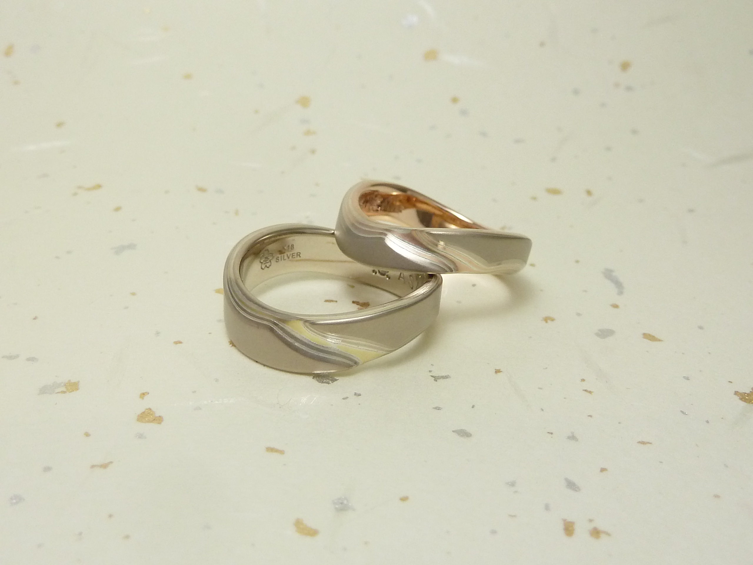 木目金の結婚指輪＿001