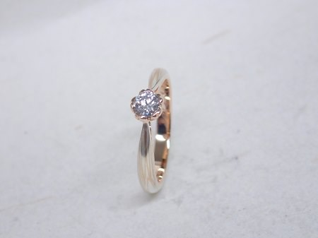 新作エンゲージリング 凛桜 結婚指輪 オーダーメイド専門店 杢目金屋 広島本店