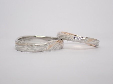 26022001木目金のご婚約指輪・ご結婚指輪OM003.JPG