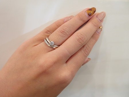 最高級品 【購入時50万】杢目金屋　婚約指輪　結婚指輪 6.5号 リング