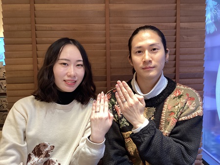 【国際ブランド】 木目金ストレートの結婚指輪をオーダーいただいたお客様のご紹介 コスプレウィッグ
