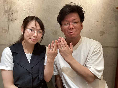 2308191木目金の婚約結婚指輪U005.JPG