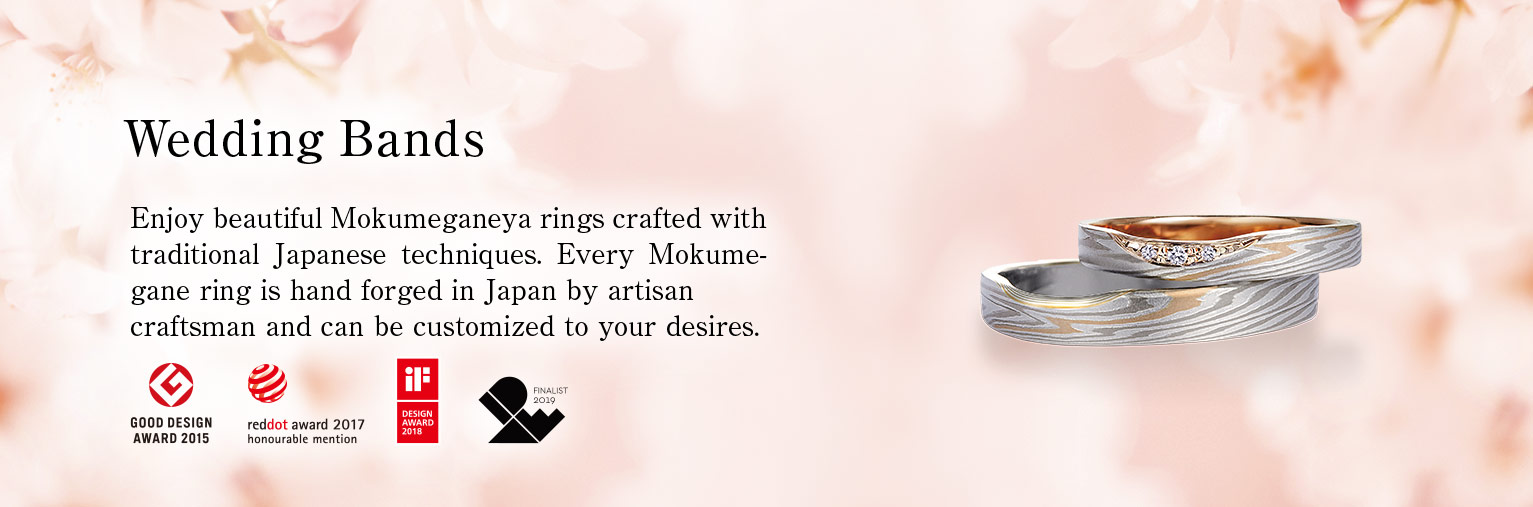 Enjoy beautiful Mokumeganeya rings crafted with traditional Japanese techniques. Every Mokumegane ring is hand forged in Japan by artisan craftsman and can be customised to your desires.