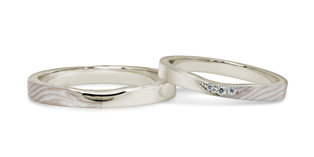 ホワイトゴールドで作る結婚指輪（マリッジリング） | 結婚指輪・婚約  
