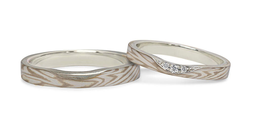 メンズ リング K18ホワイトゴールド 結婚指輪 マリッジリング 特注サイズ オーダー 18金メンズ K18 ホワイトゴールド リング 結婚指輪 ペアリング