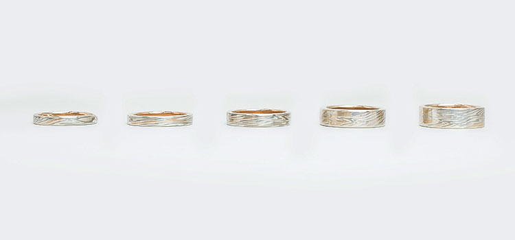 結婚指輪（マリッジリング）の幅の選び方　幅イメージ