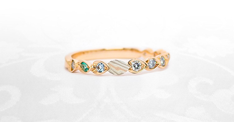 結婚10・20・30周年指輪　さくらスイートテンリング　お客様事例