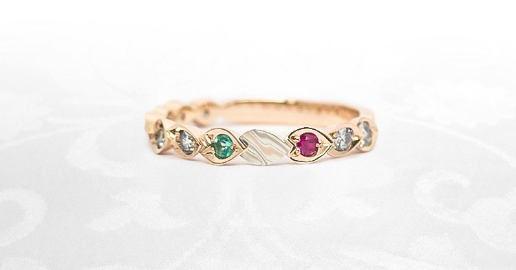 結婚10・20・30周年指輪　さくらスイートテンリング　お客様事例