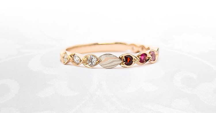 結婚10・20・30周年指輪　さくらスイートテンリング　お客様事例