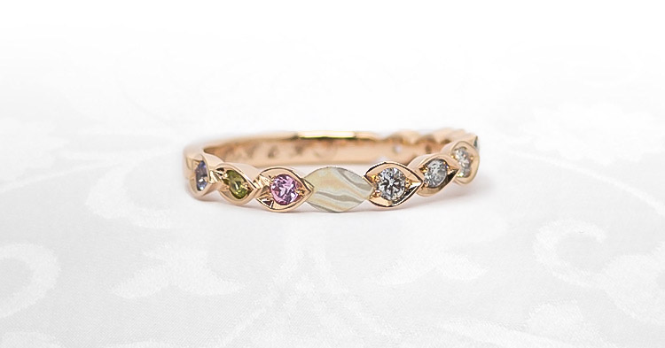 結婚10・20・30周年指輪　さくらスイートテンリング　お客様事例