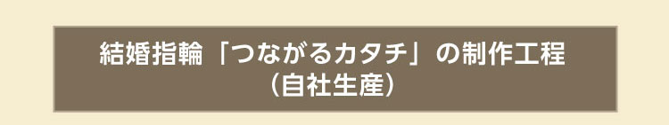 結婚指輪（マリッジリング）は鍛造、鋳造どちらがよい？ 結婚指輪「つながるカタチ」の制作工程（自社生産）