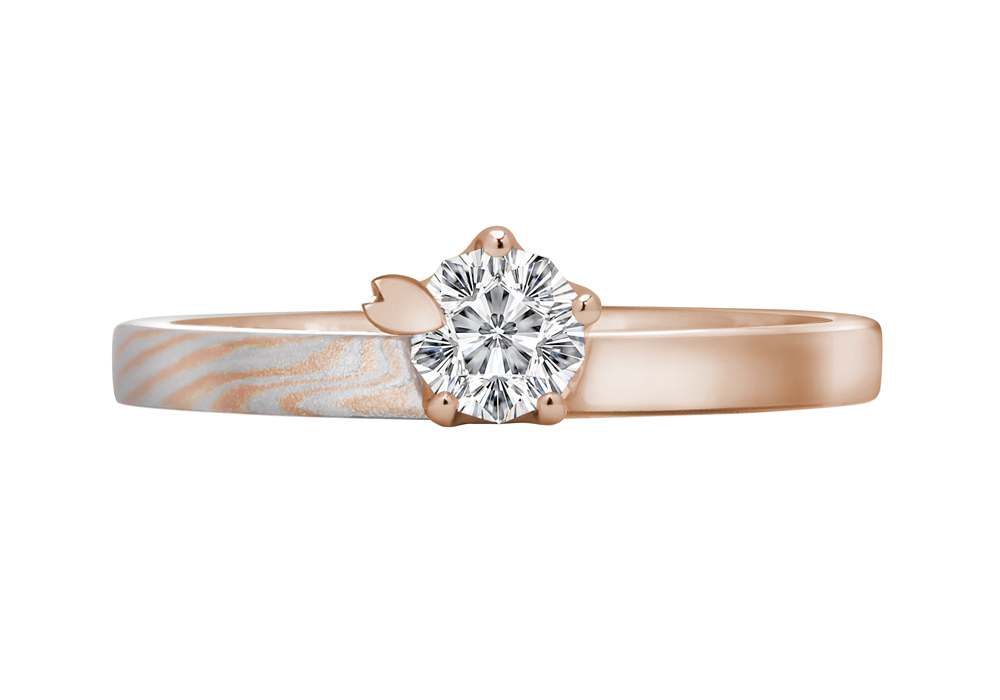 ピンクゴールドで作る婚約指輪（エンゲージリング） | 結婚指輪・婚約 