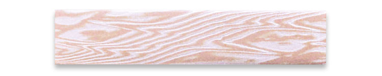 ピンクゴールドで作る婚約指輪(エンゲージリング)　ピンクゴールド×シルバーの木目金の板