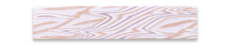 ピンクゴールドで作る婚約指輪(エンゲージリング)　ホワイトゴールド×ピンクゴールド×シルバーの木目金の板