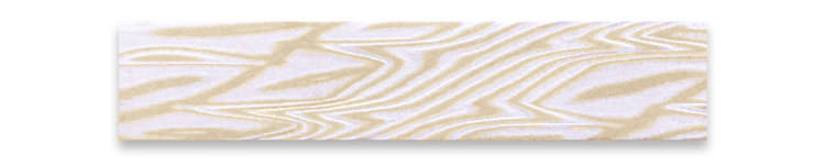 イエローゴールドで作る婚約指輪(エンゲージリング)　イエローゴールド×シルバーの木目金の板