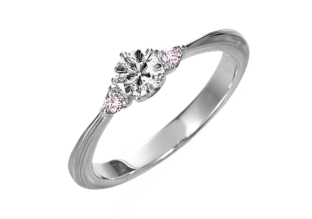 プラチナで作る婚約指輪(エンゲージリング)　プラチナ（Pt）×シルバー（SV）の婚約指輪