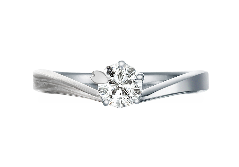 プラチナで作る婚約指輪(エンゲージリング)　プラチナ（Pt）×シルバー（SV）の婚約指輪