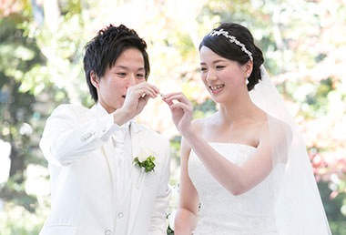 結婚指輪　木目つむぎ