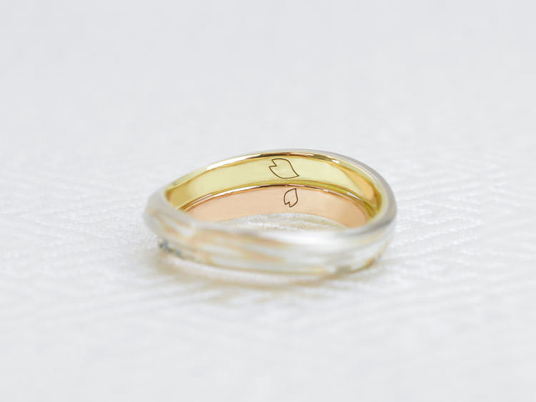 結婚指輪の刻印事例 結婚指輪 婚約指輪の杢目金屋