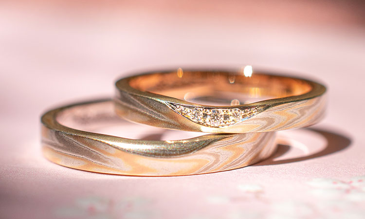 結婚指輪「木目金ストレート」 | 結婚指輪・婚約指輪の杢目金屋
