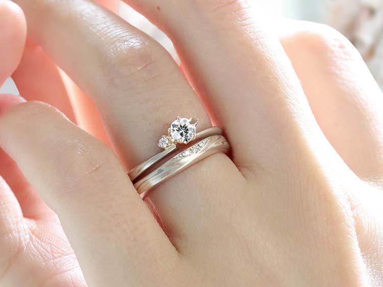 結婚指輪「恋風」｜和オーダーメイドの杢目金屋