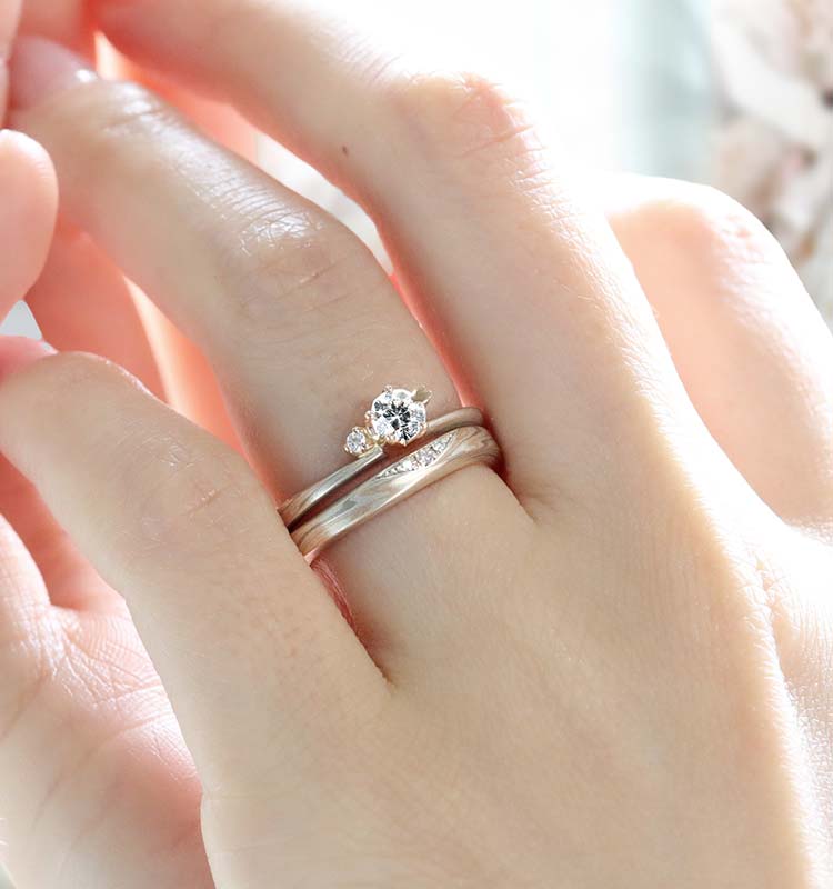 結婚指輪「恋風」|和オーダーメイドの杢目金屋 結婚指輪「恋風」|和オーダーメイドの杢目金屋